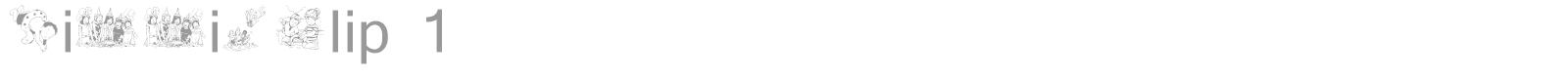 Kiddie Clip 1 font preview